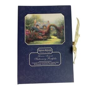 Thomas Kinkade Glorious Moments Stationery Portfolio Notepaper Envelopes Notelet
